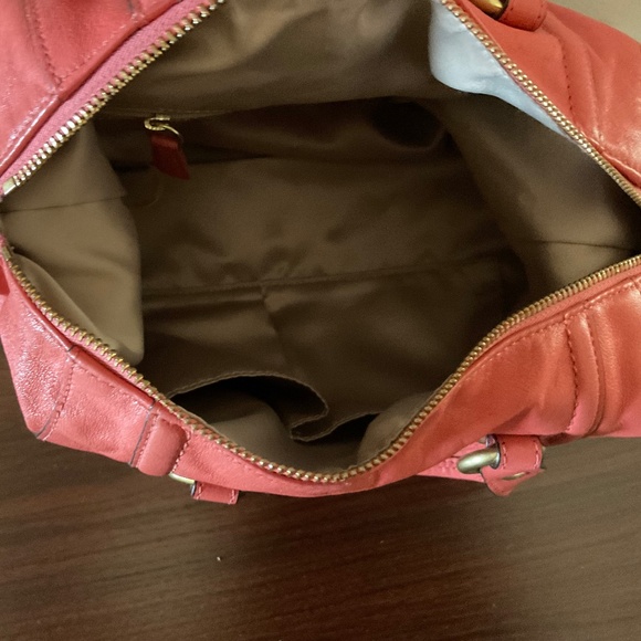 Orange / peach Coach purse - Picture 6 of 6
